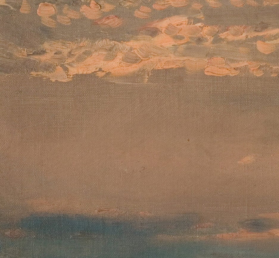 Amaldus Nielsen Seascape Painting: 3D Textured Print