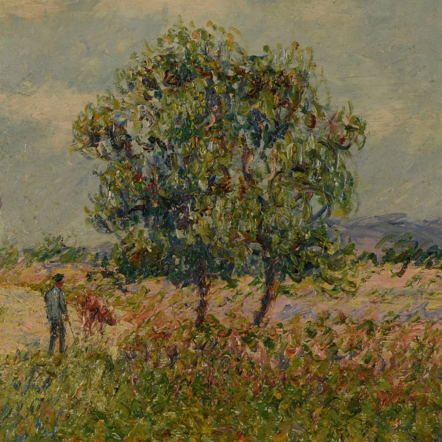 Gustave Loiseau Painting: Chaumiere au Vandreuil, 3D Textured Print