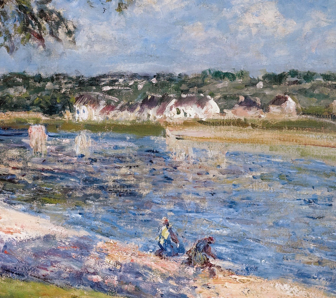 Alfred Sisley Print: Un Noyer Dans La Prairie De Thomery, 3D Textured Art