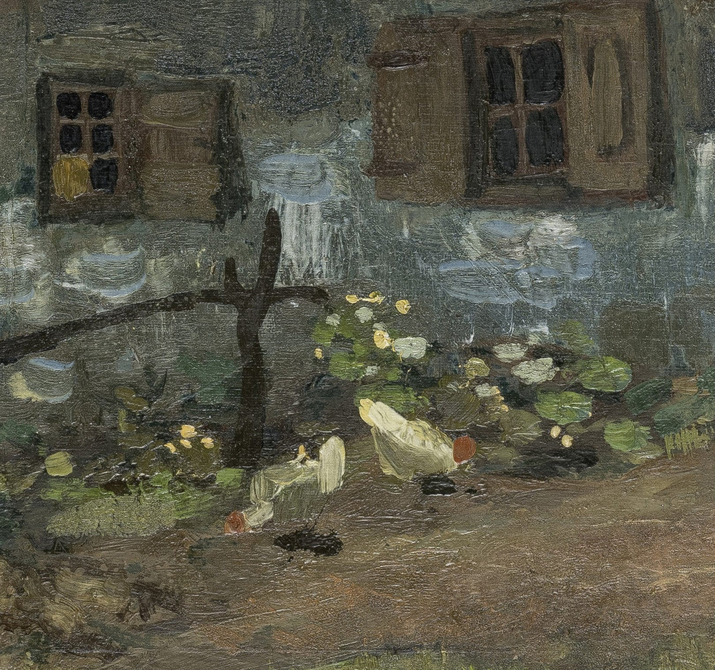 Van Gogh Farmhouse in Nuenen: 3D Printed Textured Oil Painting