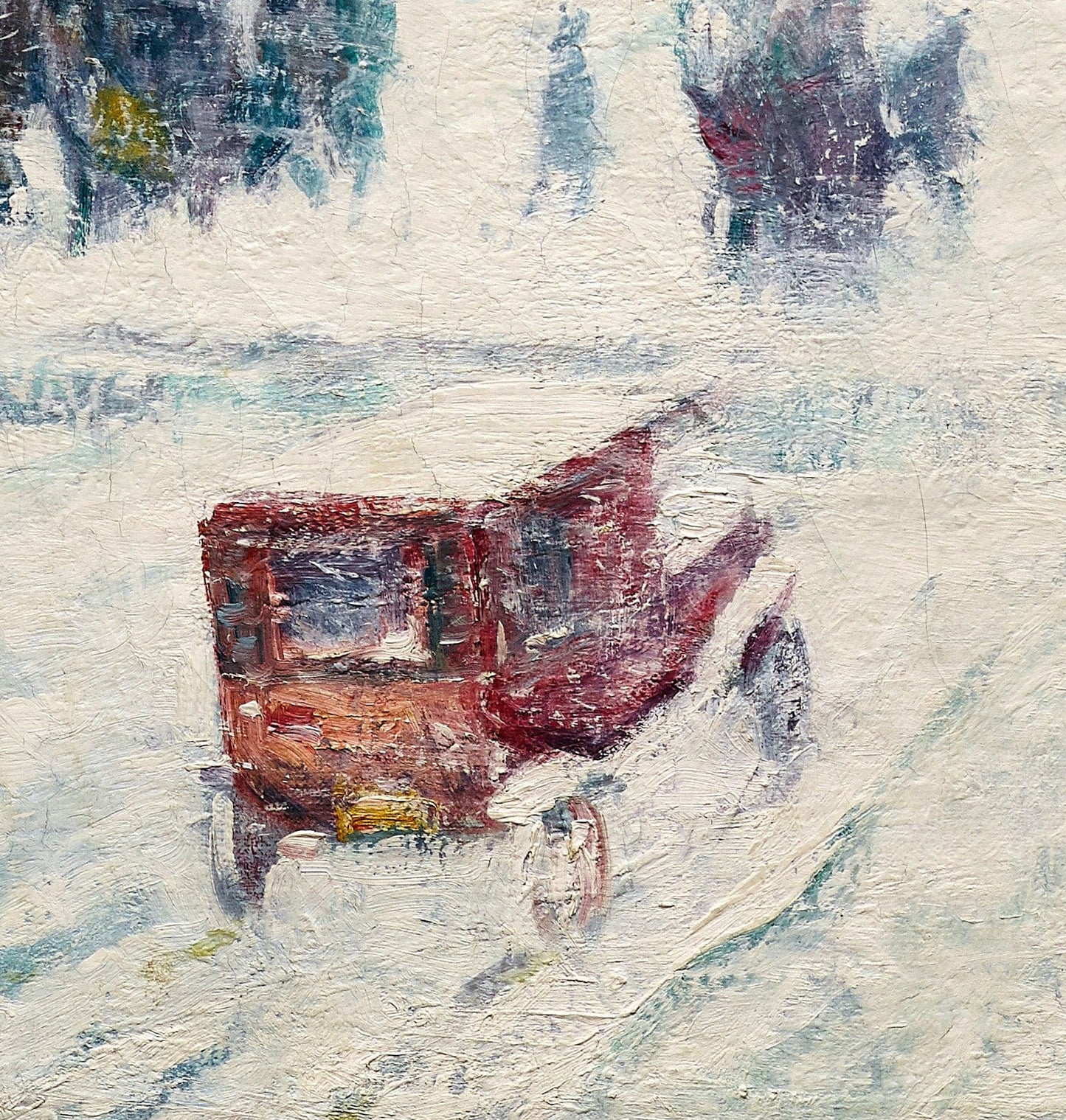 Fifth Avenue Winter Art: 3D Texture Print by Guy Carleton