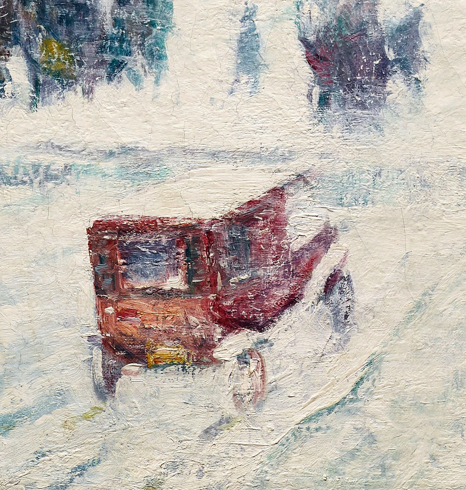 Fifth Avenue Winter Art: 3D Texture Print by Guy Carleton