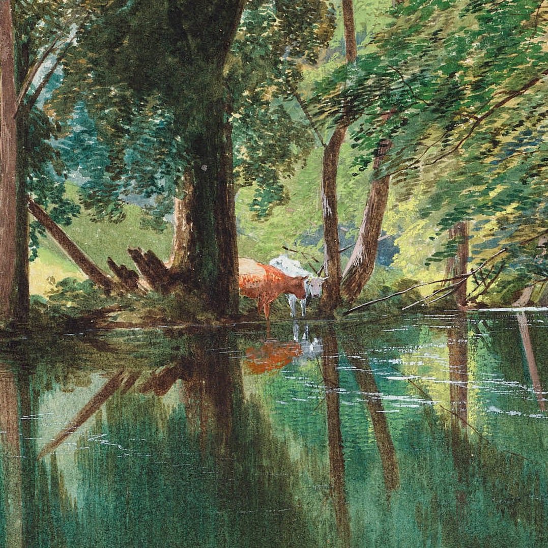 3D Printed River Frome Landscape Painting by James Jackson