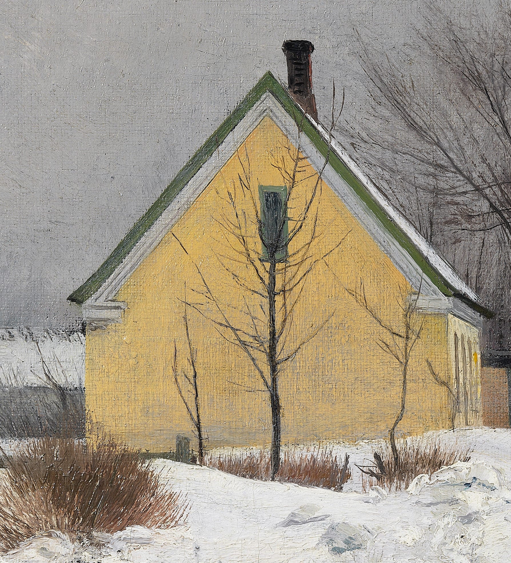 Foggy Winter Day 3D Print: Textured Brushstrokes Art by La Ring