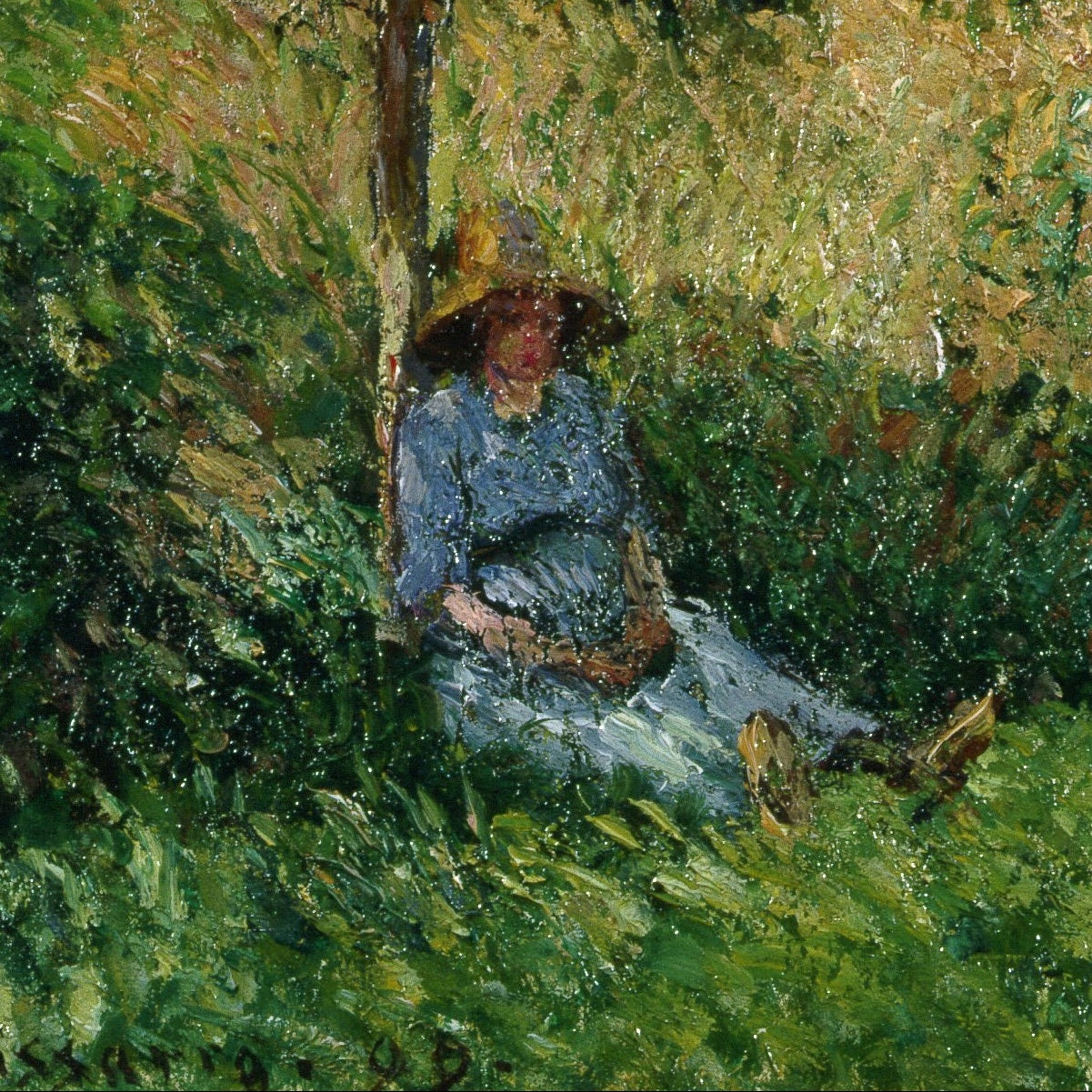 Camille Pissarro 'Eragny' 3D Printed Textured Oil Painting