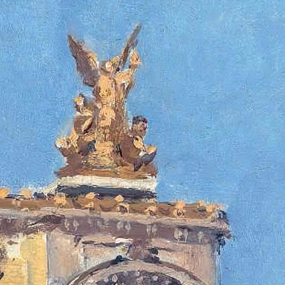 Devant l Opera by Jean Beraud: 3D Textured Print
