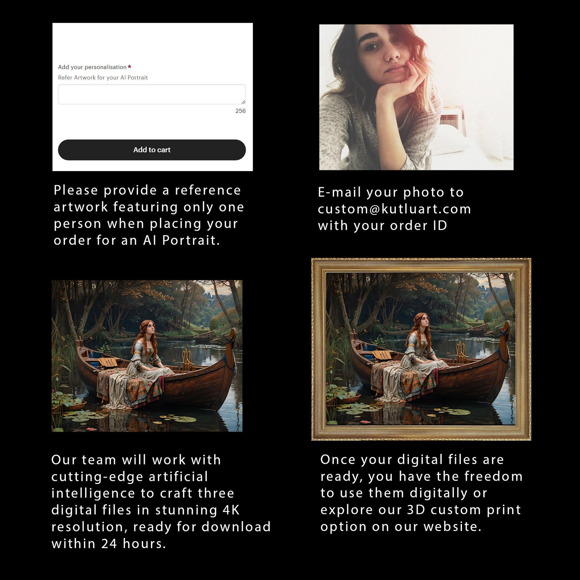 Custom AI-Generated Portrait - Turn Your Photo into a Unique Work of Art!