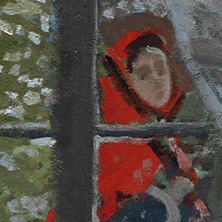 Claude Monet - The Red Kerchief: 3D Textured Print