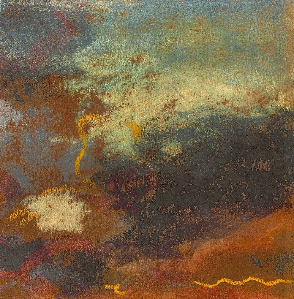 Claude Monet Sunset: Textured 3D Print - Brushstroke Effect