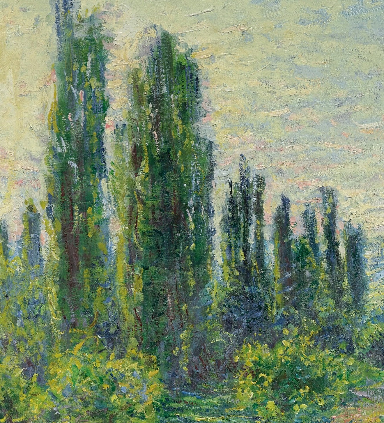 Monet's La Route De Vétheuil: 3D Textured Oil Painting Print