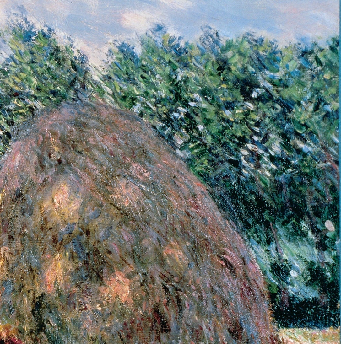 Haystacks by Claude Monet, 3d Printed with texture and brush strokes looks like original oil painting