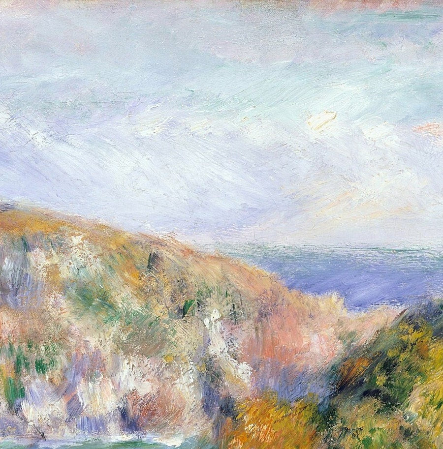 Guernsey -by Pierre Auguste Renoir,3d Printed with texture and brush strokes looks like original oil-painting,code:715