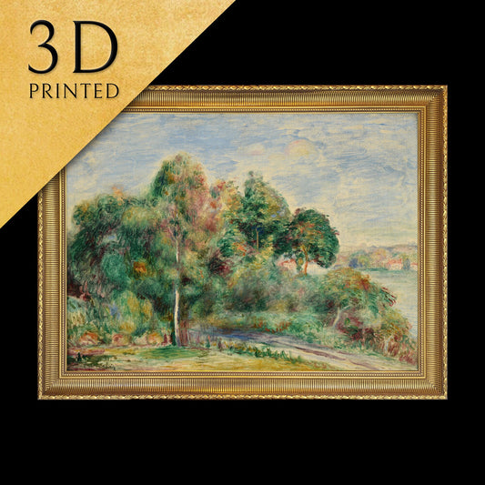 Paysage - byPierre Auguste Renoir3d Printed with texture and brush strokes looks like original oil-painting,code:731