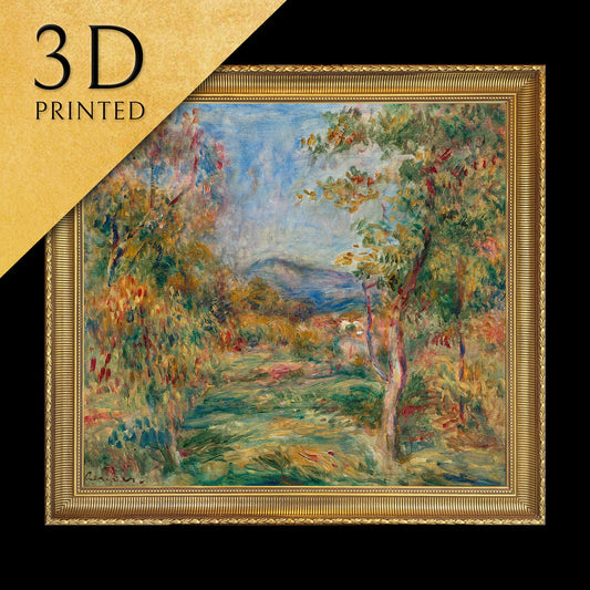 Paysage de Cagnes - Pierre Auguste Renoir,3d Printed with texture and brush strokes looks like original oil-painting,code:733