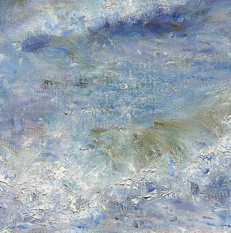 Seascape - by Pierre Auguste Renoir, 3d Printed with texture and brush strokes looks like original oil-painting.