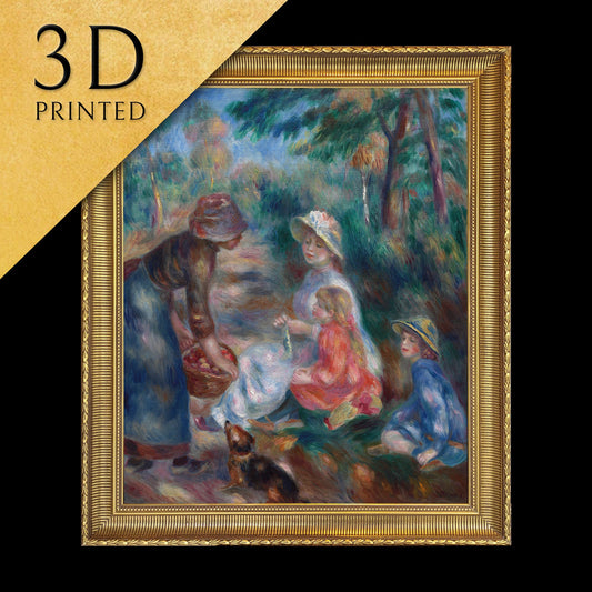 The Apple Seller by Pierre Auguste Renoir ,3d Printed with texture and brush strokes looks like original oil painting