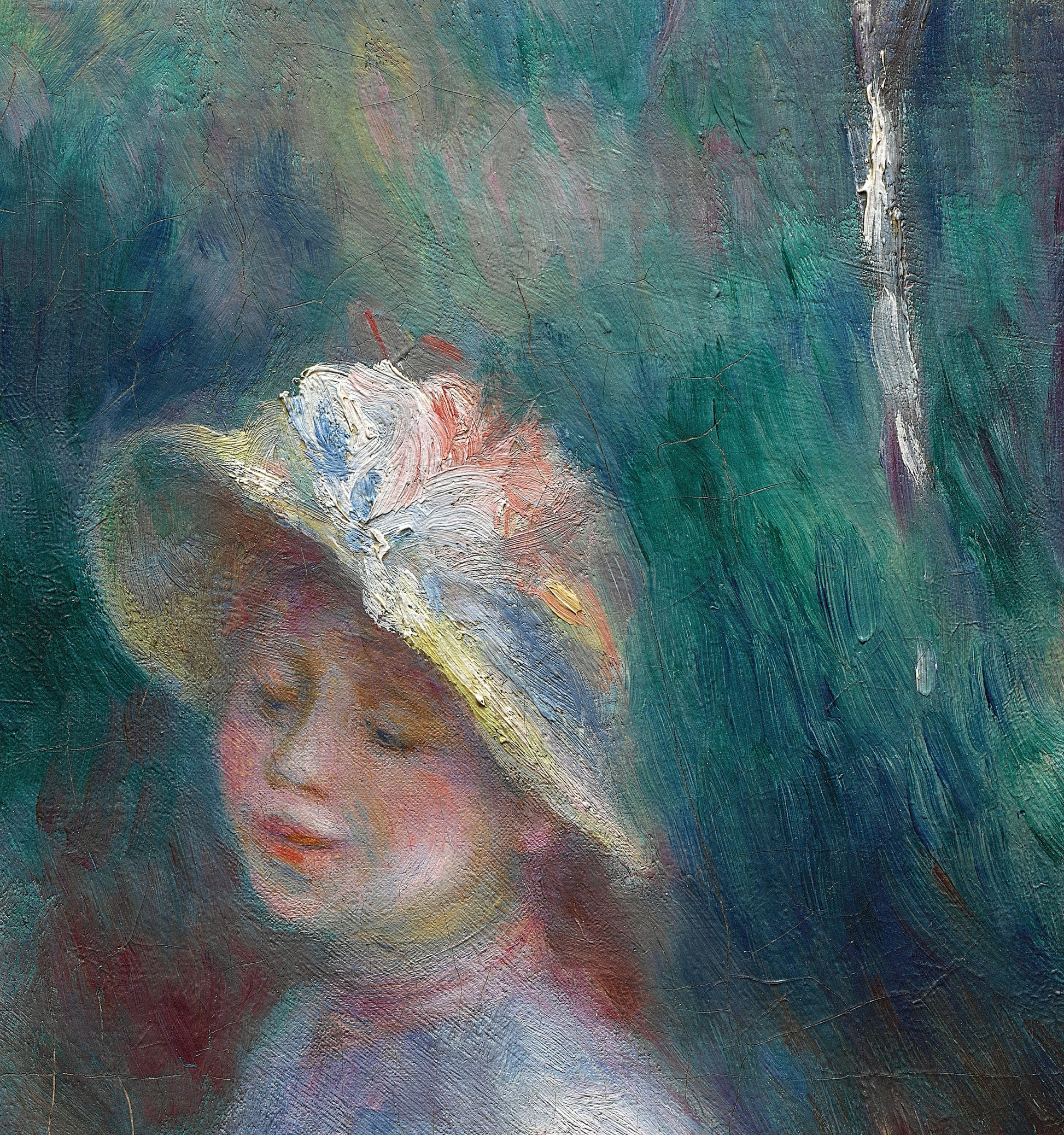 Renoir - The Apple Seller - 3D Textured Oil Painting Reproduction