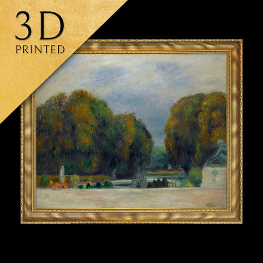 Versailles by Pierre Auguste Renoir,3d Printed with texture and brush strokes looks like original oil painting