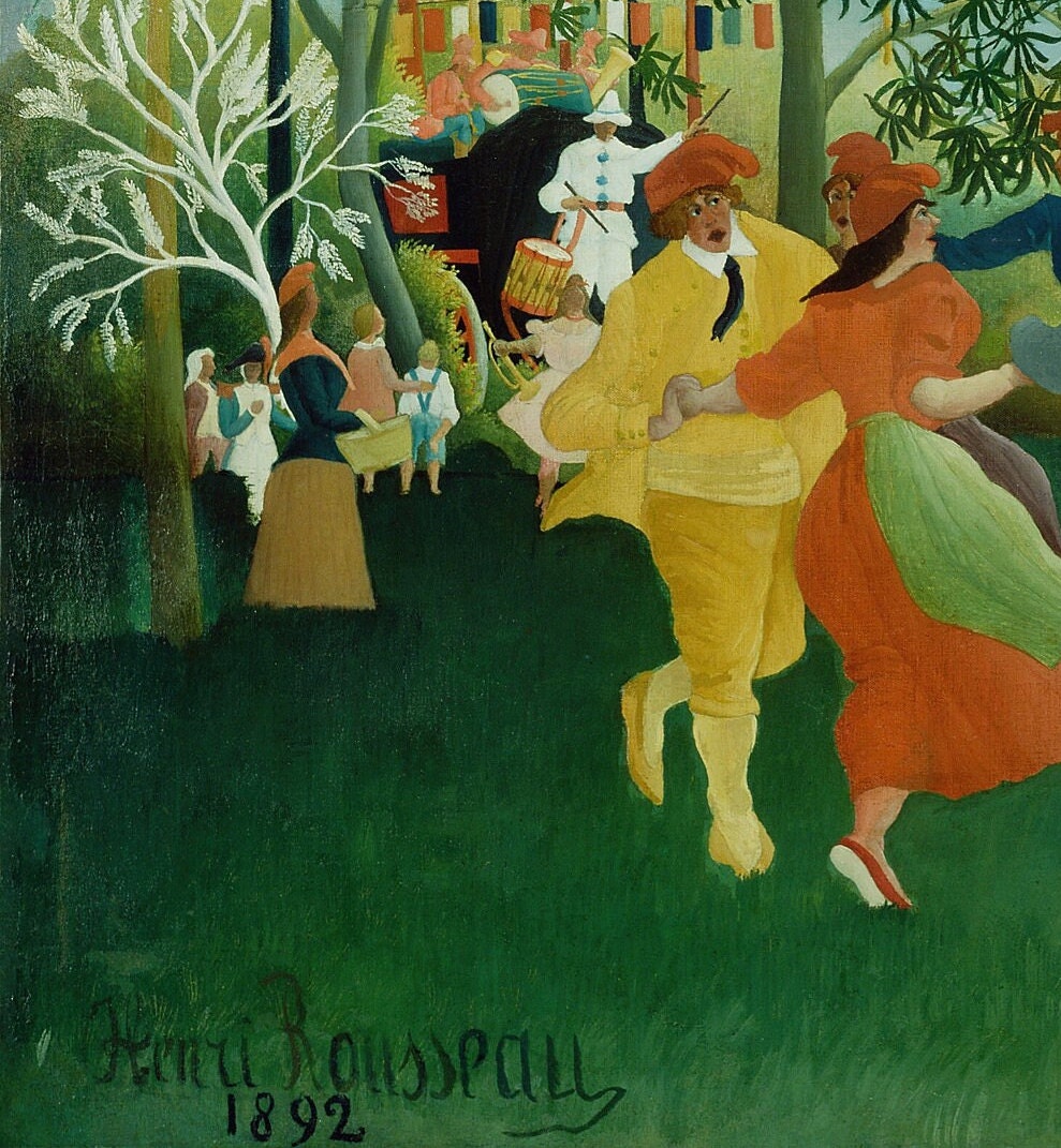 Henri Rousseau Print: Centennial of Independence, 3D Textured Reproduction