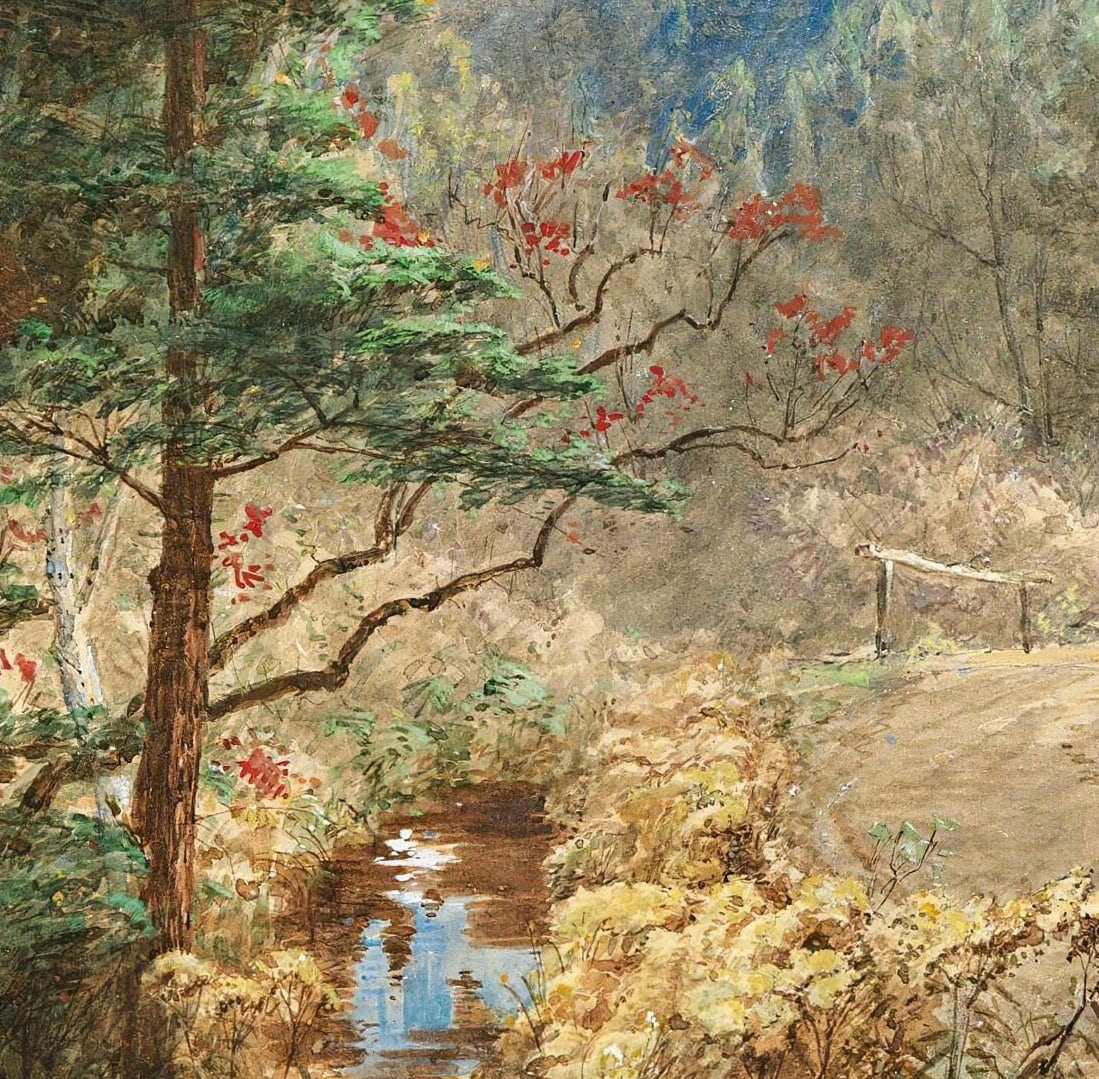 Jasper Francis Cropsey Painting: Greenwood Notch, New Jersey - 3D Textured Print
