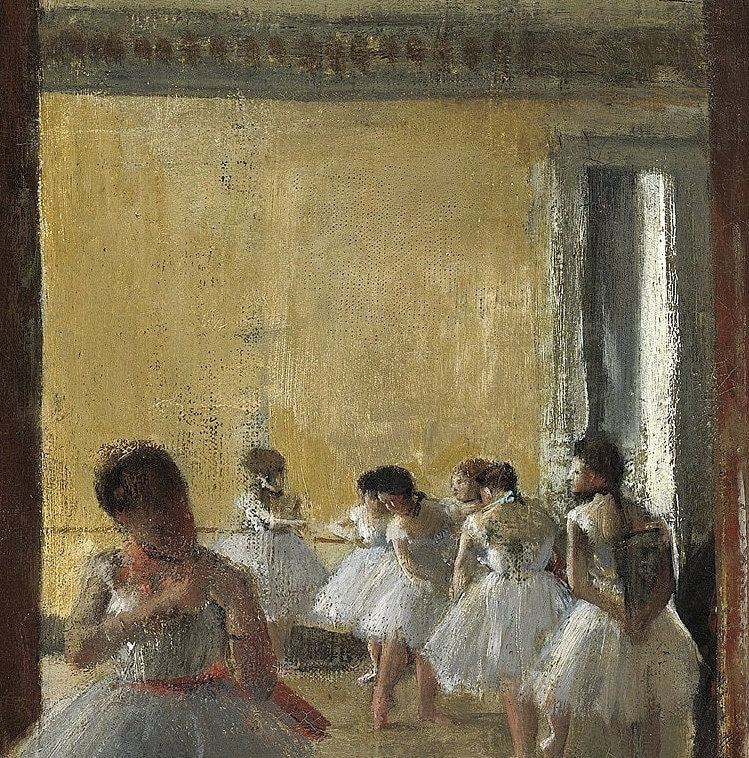 Edgar Degas 'The Dance Class' 3D Textured Print
