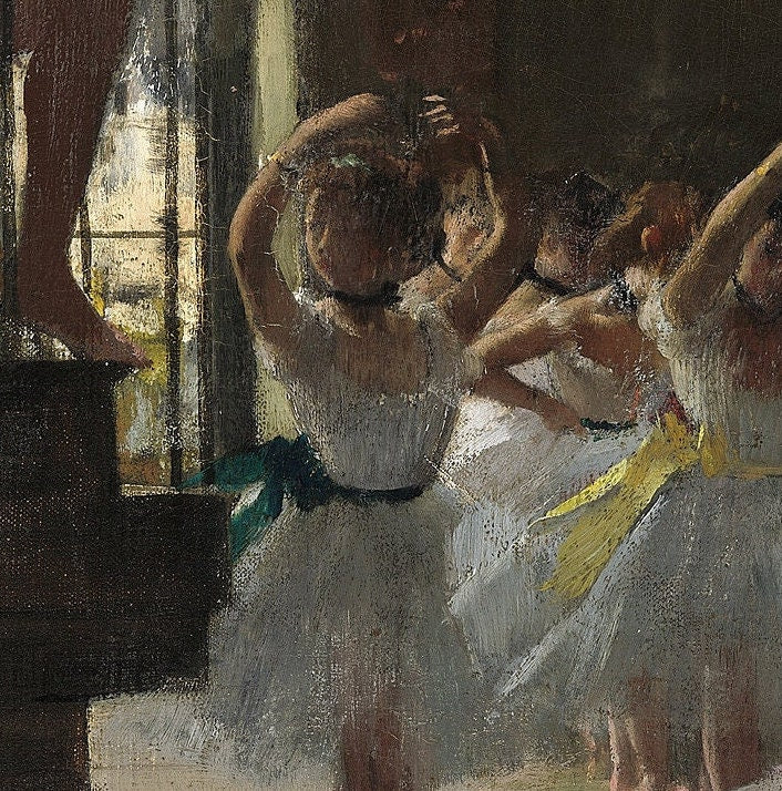 Edgar Degas 'The Dance Class' 3D Textured Print