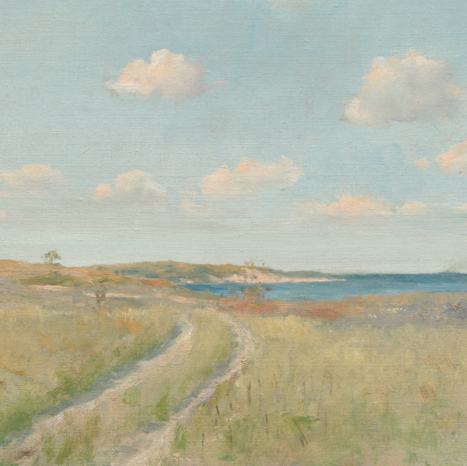 William Merritt Chase Painting: 3D Printed Texture, "The Old Road to the Sea"
