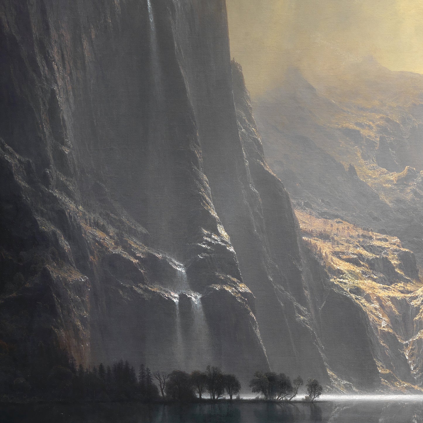 Albert Bierstadt Print: Among the Sierra Nevada, California - 3D Textured Reproduction