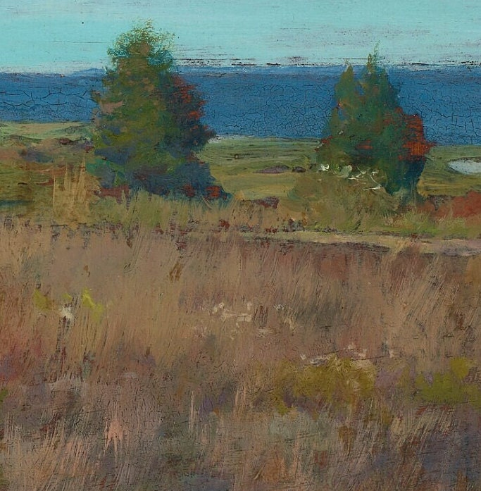 William Merritt Autumn Landscape: 3D Textured Print