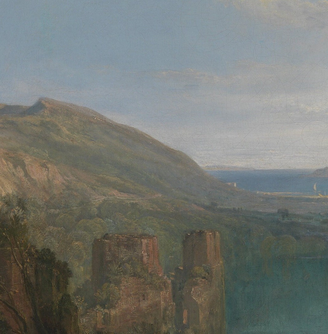 Lake Avernus by Turner: 3D Textured Fine Art Print