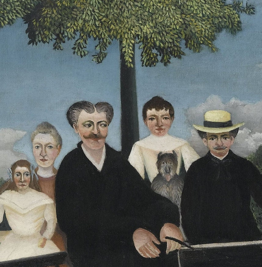 Henri Rousseau Print: La Carriole du père Junier, 3D Textured Art