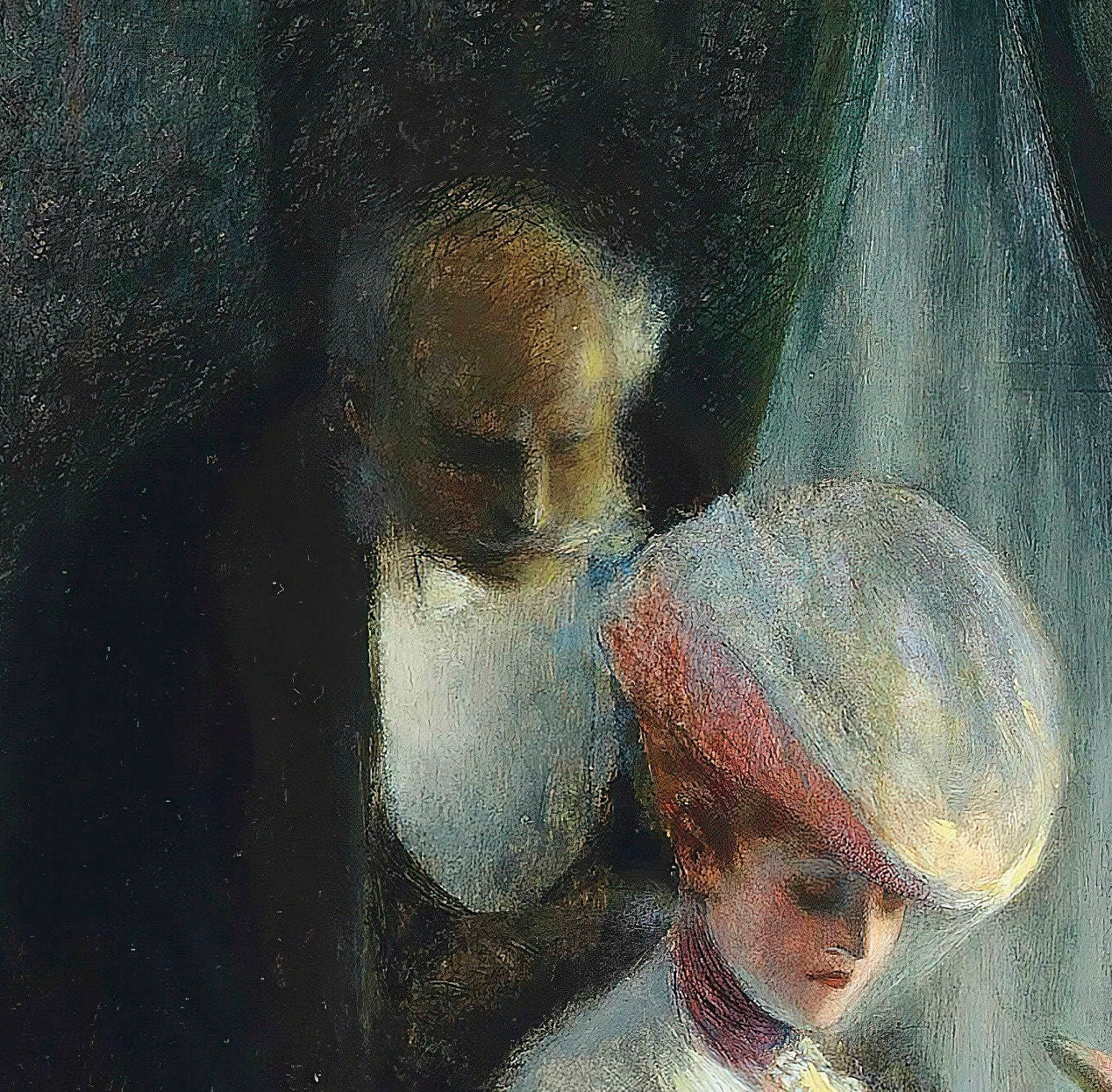 Albert Guillaume - Fortune Teller 3D Print: Textured Oil Painting Replica
