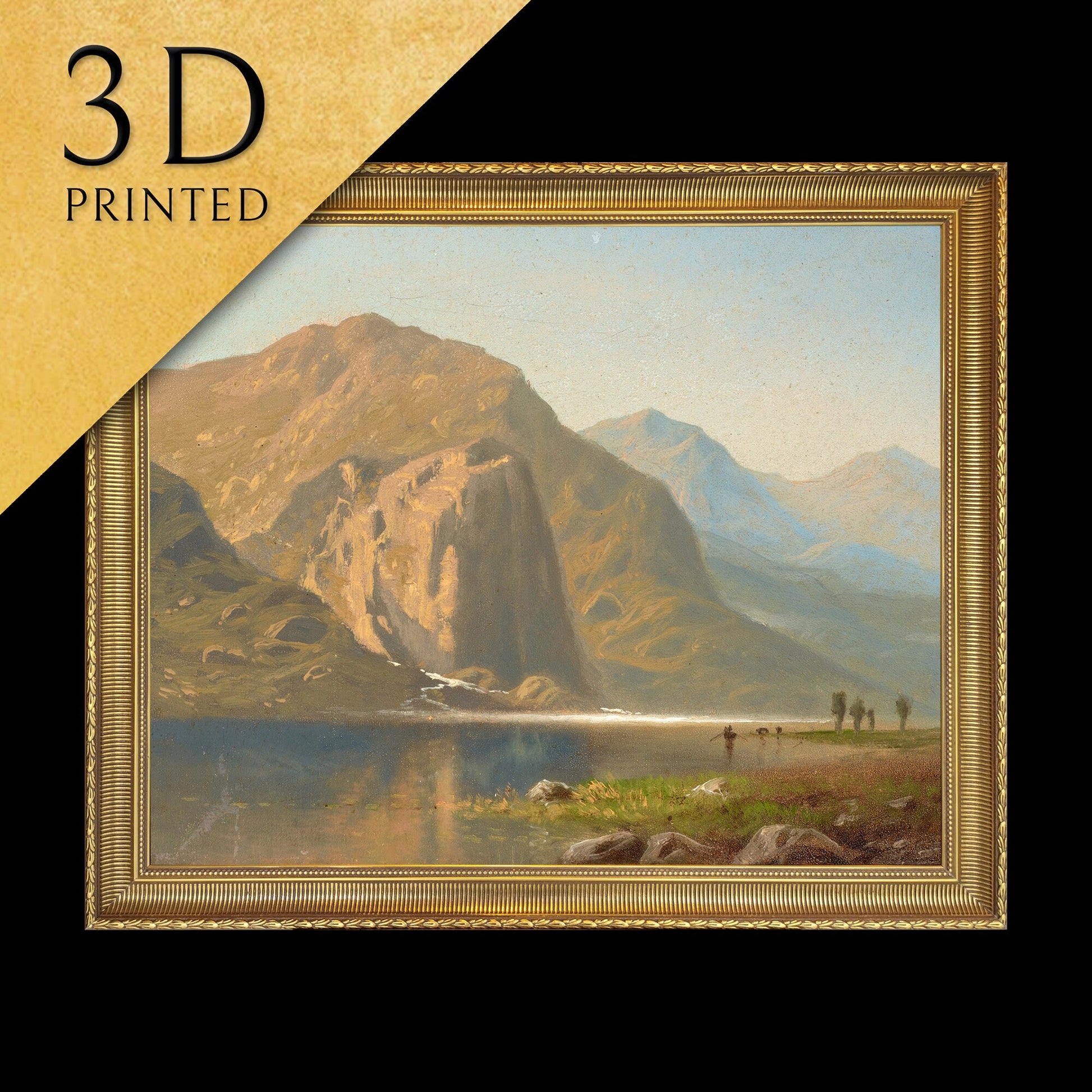 Yosemite - by Albert Bierstadt, 3d Printed with texture and brush strokes looks like original oil painting.