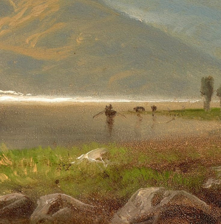 Yosemite by Albert Bierstadt: 3D Textured Print