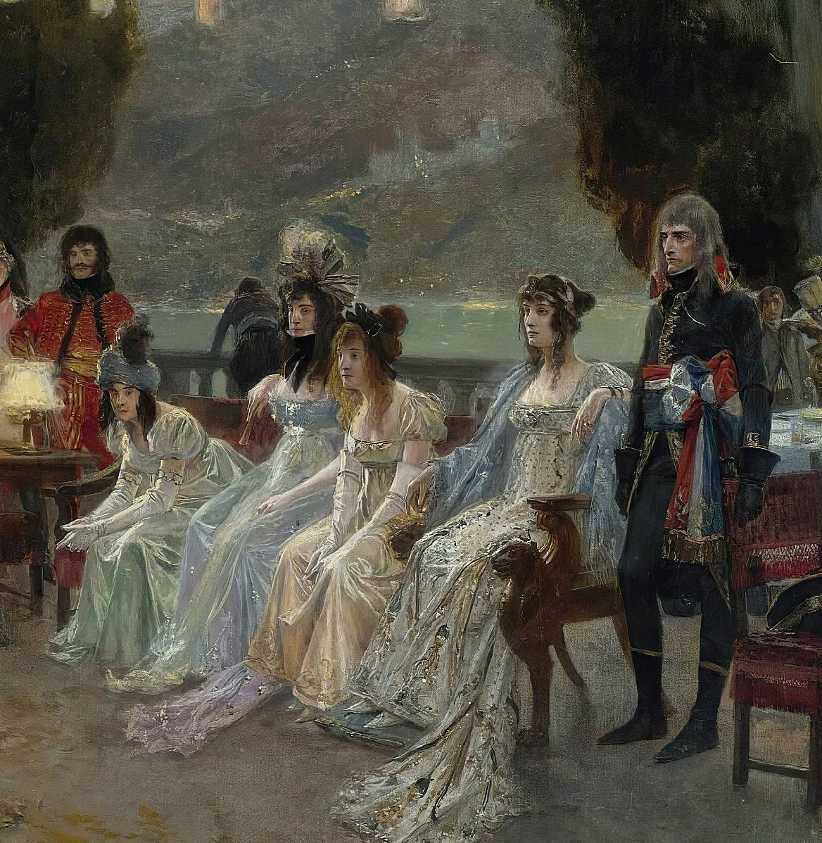 Josephine Flameng Painting: An Evening’s Entertainment, 3D Textured Print