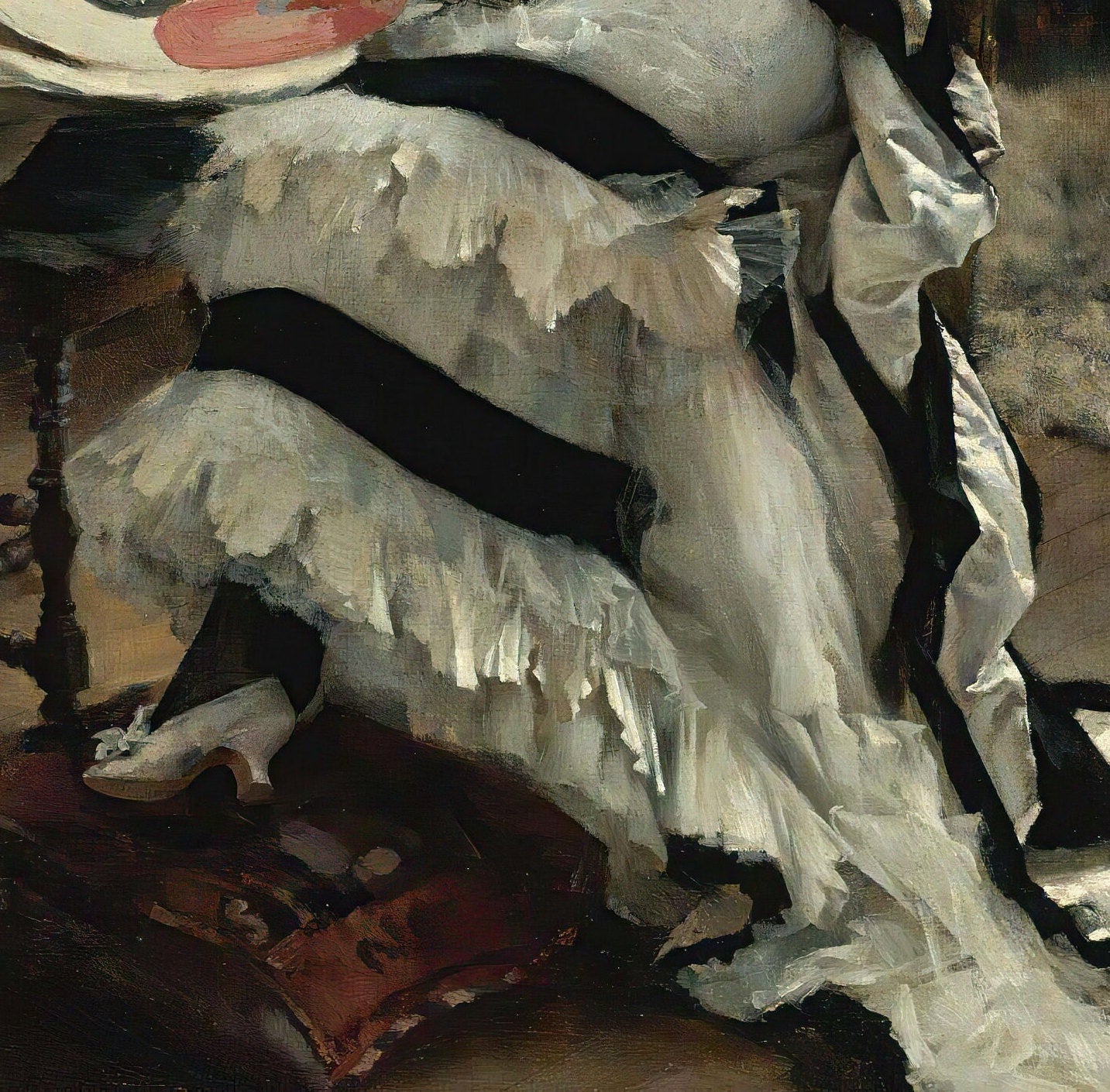 Albert Edelfelt Painting: Chez L’artiste, 3D Textured Print