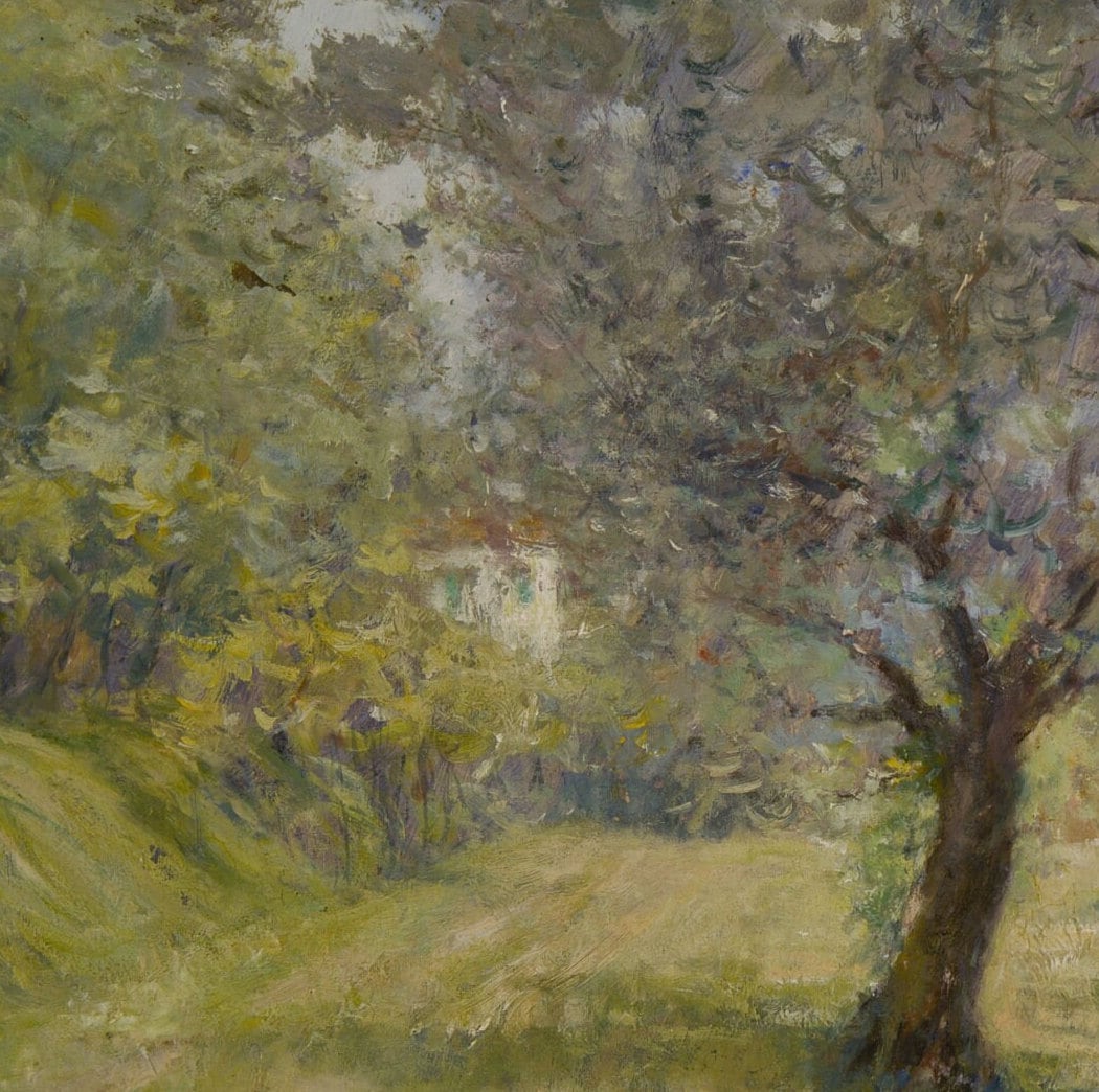 William Merritt Chase - The Olive Grove: 3D Textured Landscape Print