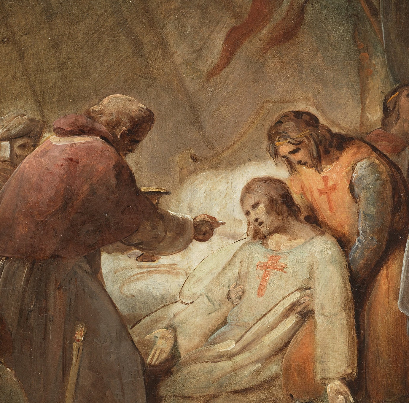 Ary Scheffer - The Last Communion of Saint Louis - 3D Textured Print