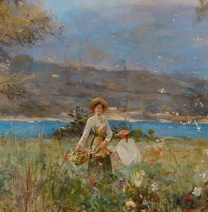 Julius Leblanc Stewart 'The First Spring' 3D Textured Print