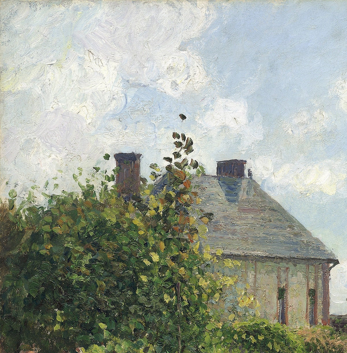 Pissarro 'Artist’s Garden at Eragny' 3D Print: Textured Impressionist Art