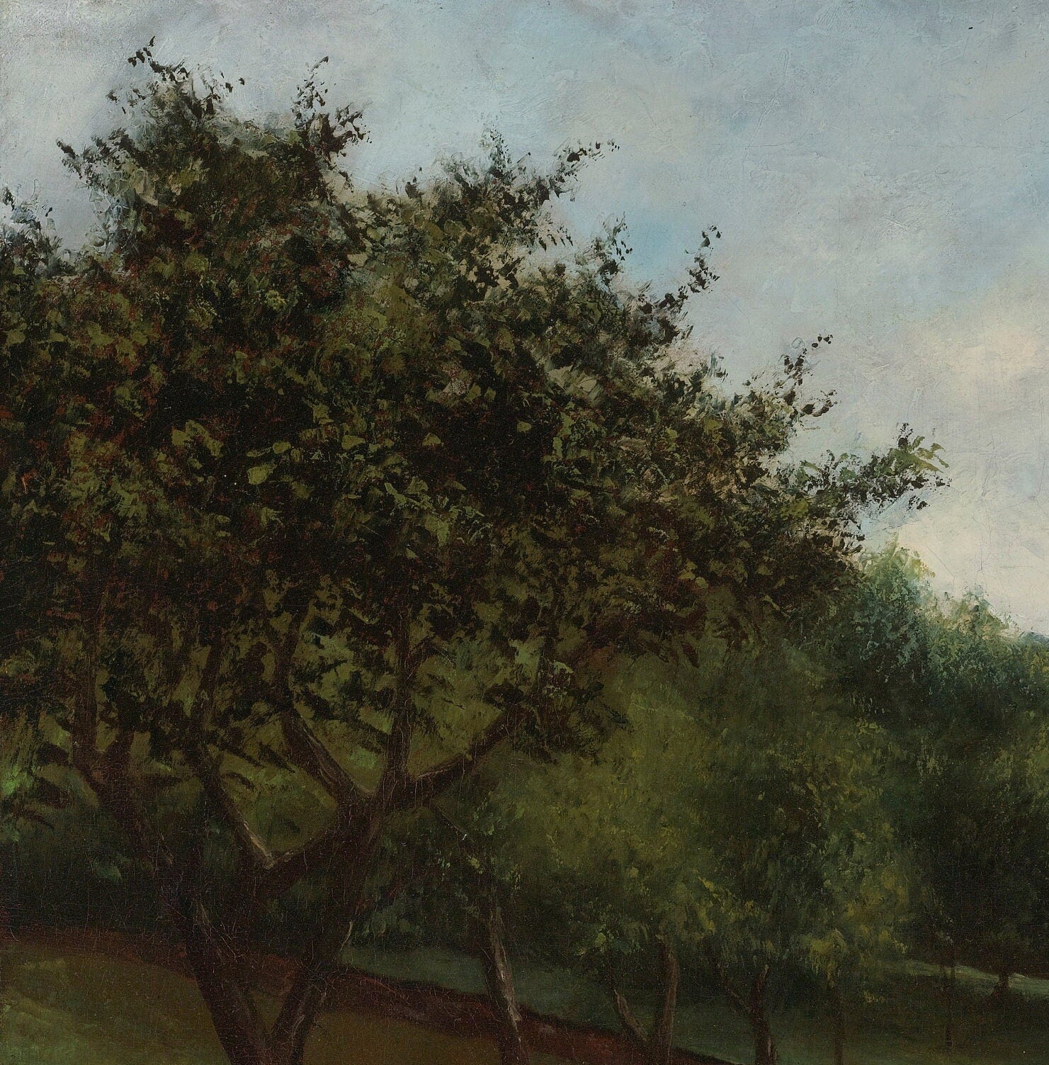 Gustave Courbet - Rive Du Lac: 3D Textured Oil Painting Print