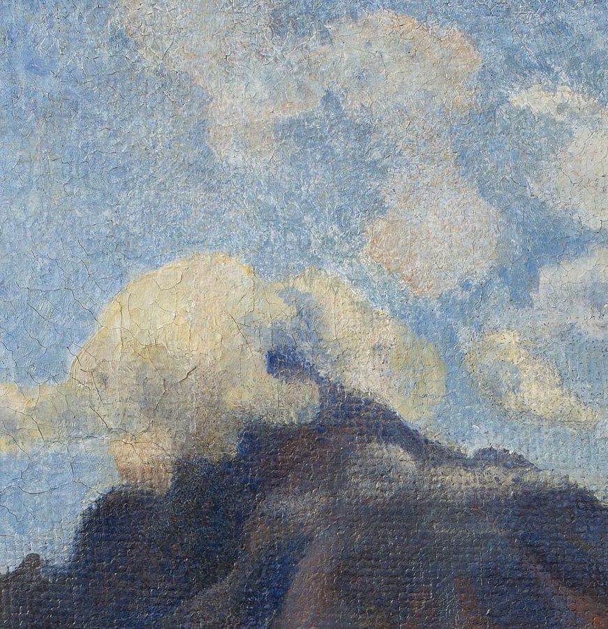 Paul Gauguin Paysage de Te vaa 3D Print: Textured Oil Painting Reproduction