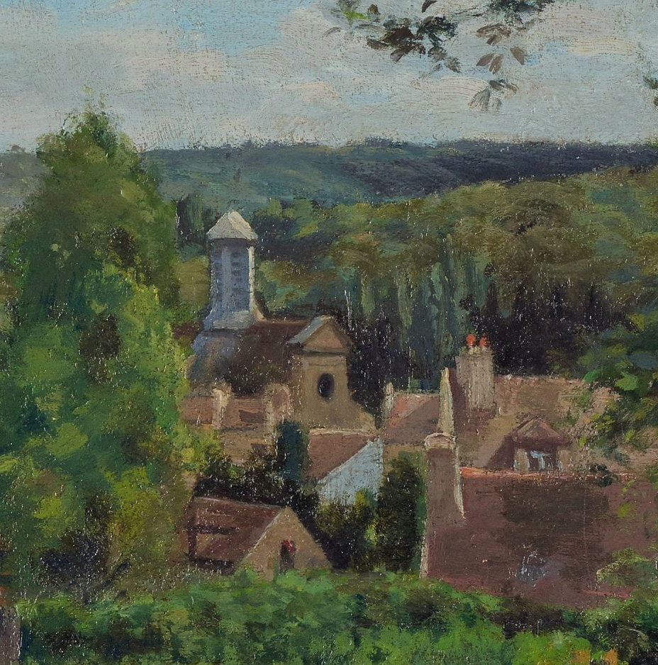 Camille Pissarro 'Orchards' 3D Print: Textured Impressionist Art