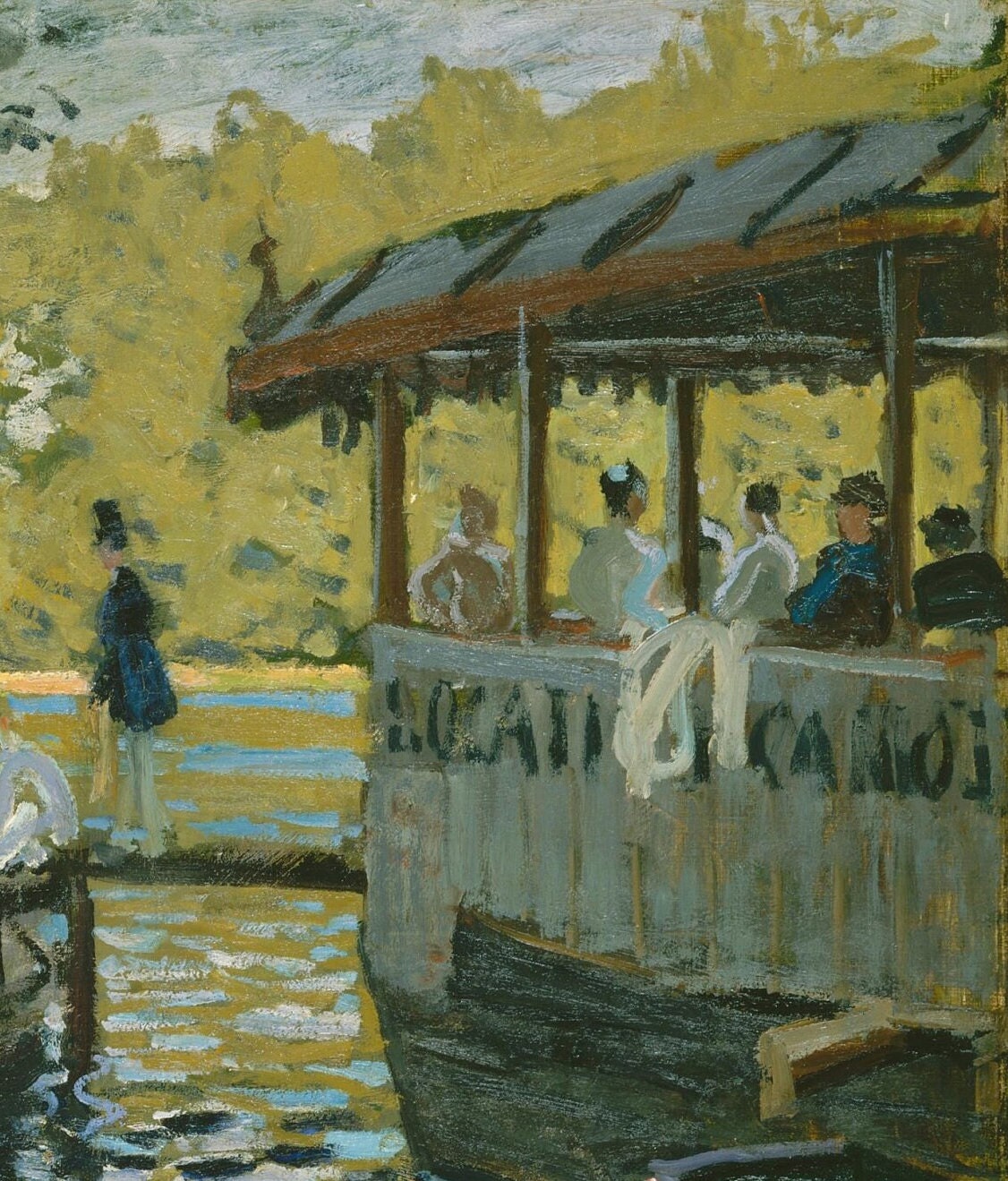 Renoir Le Grenouillère 3D Print: Textured Impressionist Art