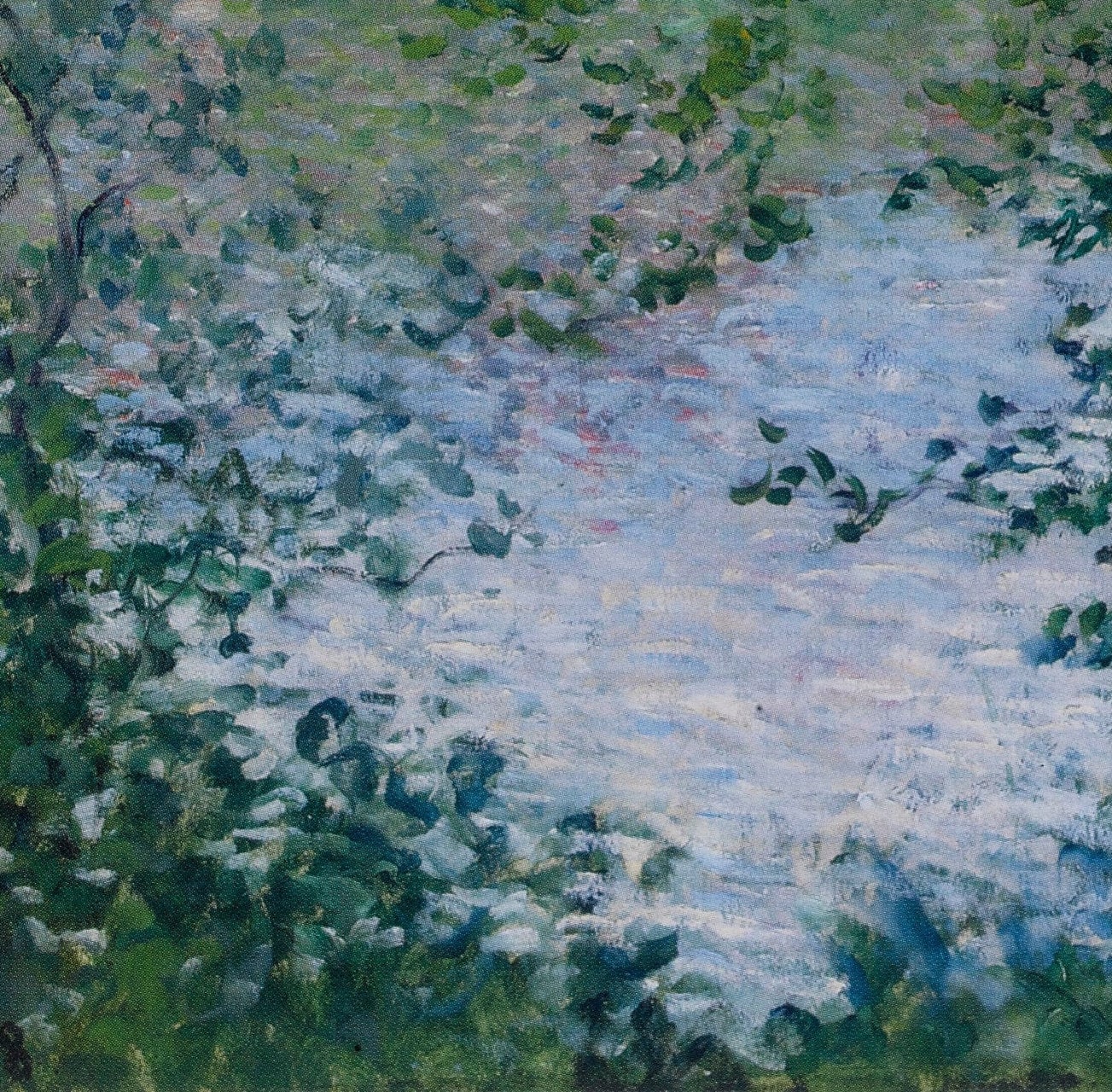 Through the Trees by Claude Monet, 3d Printed with texture and brush strokes looks like original oil painting.