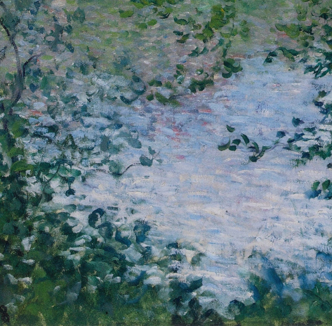 Claude Monet "Through the Trees" 3D Textured Print