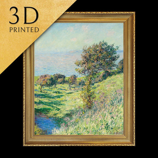 Coup de vent by Cloude Monet, 3d Printed with texture and brush strokes looks like original oil painting.