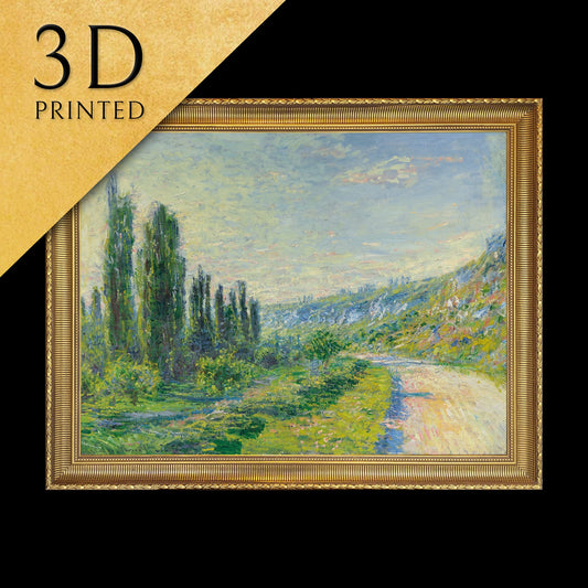 La Route De Vétheuil by Cloude Monet, 3d Printed with texture and brush strokes looks like original oil painting.