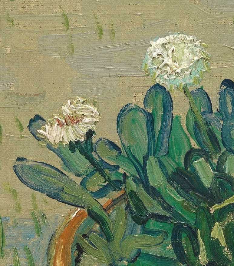 Daisies, Arles by Van Gogh, 3d Printed with texture and brush strokes looks like original oil painting.