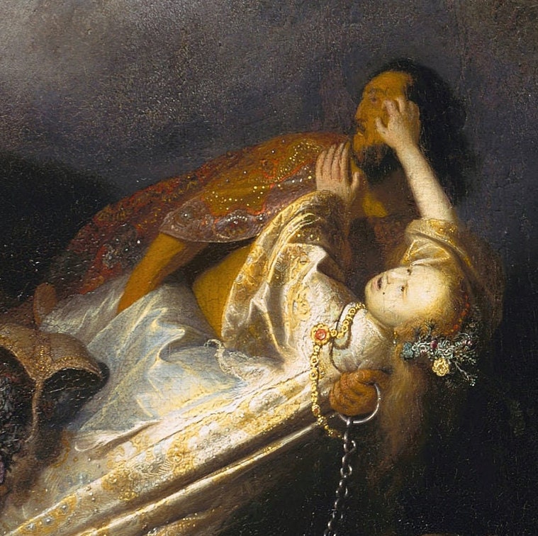 Rembrandt's Abduction of Proserpina: Textured 3D Print Art